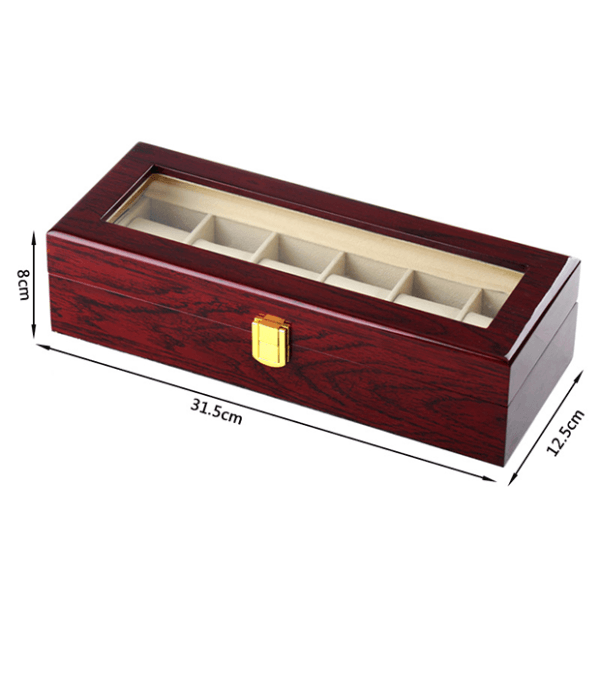 6-Slot Wristwatch Box