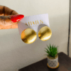 Flat Lightweight Gold earrings