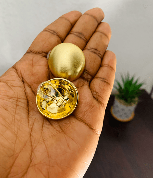 Flat Lightweight Gold earrings