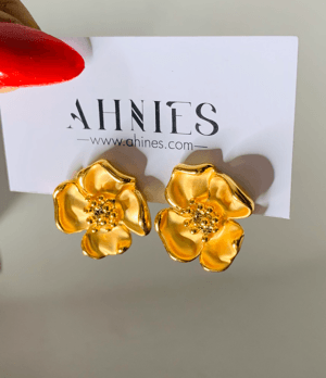 Flowery Gold Earrings