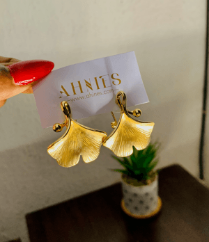 Open Flowery Gold Earrings