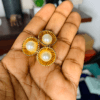 Pearl and gold earring