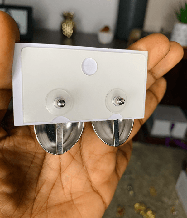 Solid silver earrings