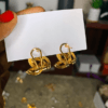 Star gold earring