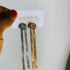 Lightweight gold & silver earrings 