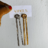 Lightweight gold & silver earrings 