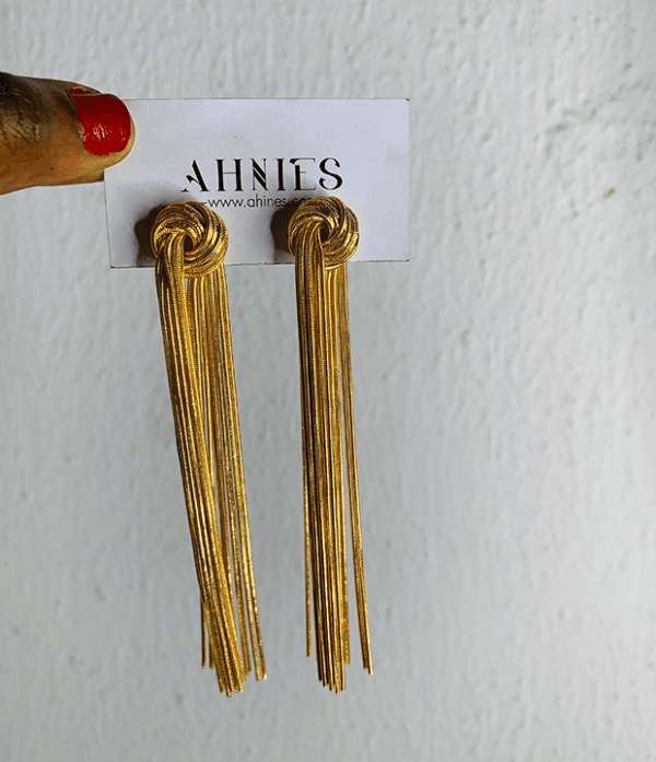 Lightweight gold & silver earrings 