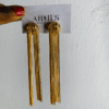 Lightweight gold & silver earrings 
