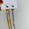 Lightweight gold & silver earrings 