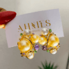 Pearl Mix Gold earrings