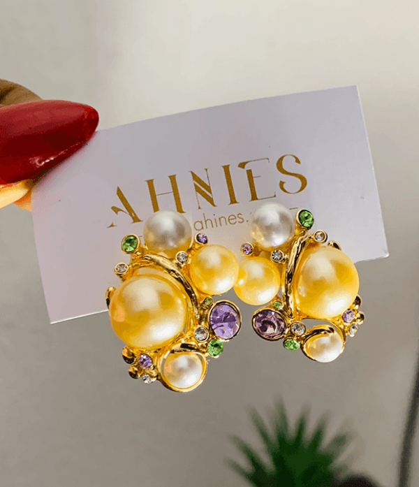 Pearl Mix Gold earrings
