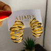 Spiral Gold Earring