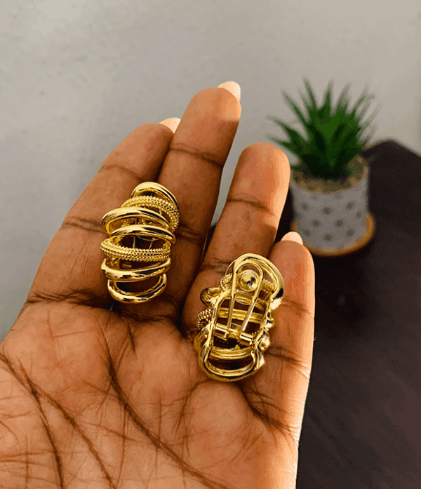 Spiral Gold Earring