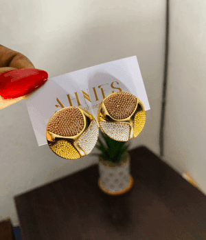 Three tone Earrings